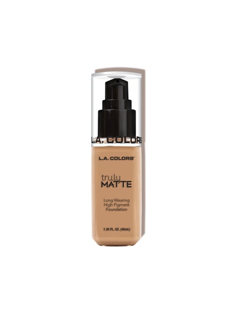L.A. Colors Truly Matte Liquid Foundation Soft Beige - Image 1